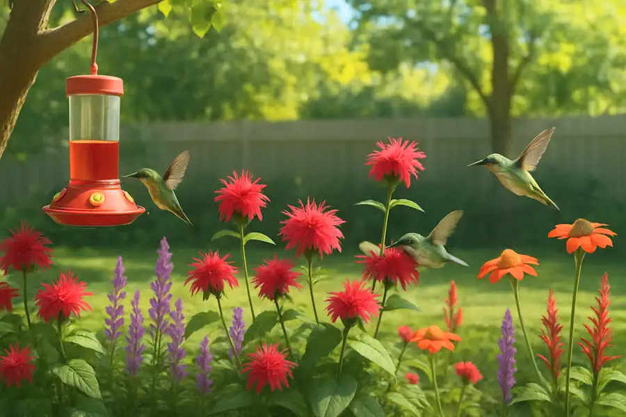 Hummingbird Garden Plus Feeder